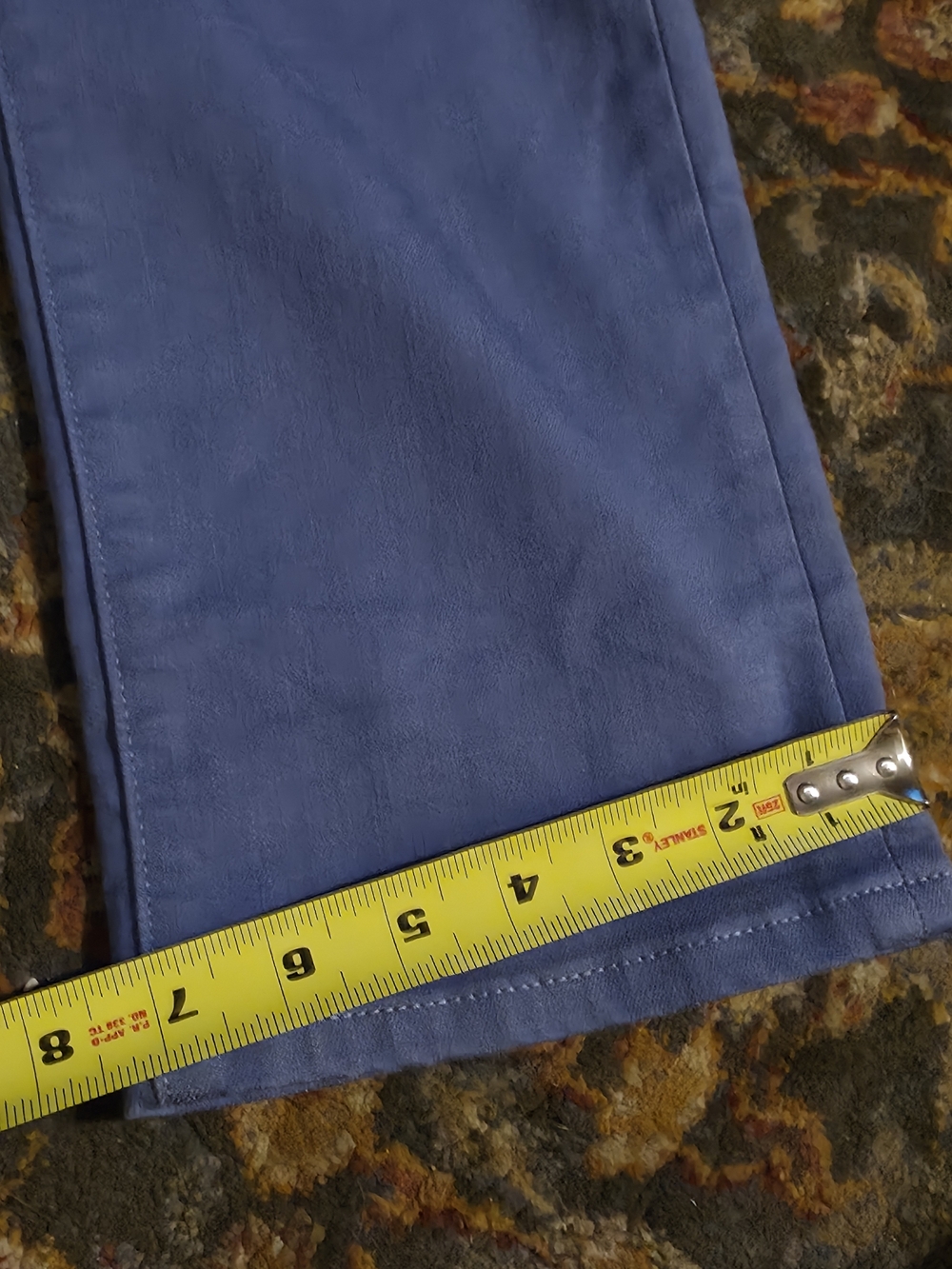 4/$25 Deal! Casual Slim Capri Pants in Periwinkle Blue NwT - Picture 8 of 11